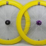 Roues de fixie jaunes - Fixie Lille