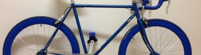 Superbe vélo/fixie bleu