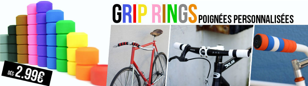 Vélo coloré à votre image grâce à Grip Rings