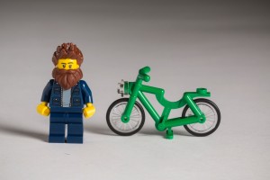 Hipster LEGO masculin & pignon fixe