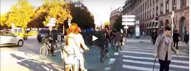 Vélo Strasbourg en heure de pointe